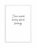 Mixed Drinks About Feelings Art Print-PRINT-Olive et Oriel-Olive et Oriel-A4 | 8.3" x 11.7" | 21 x 29.7cm-White-With White Border-Buy-Australian-Art-Prints-Online-with-Olive-et-Oriel-Your-Artwork-Specialists-Austrailia-Decorate-With-Coastal-Photo-Wall-Art-Prints-From-Our-Beach-House-Artwork-Collection-Fine-Poster-and-Framed-Artwork