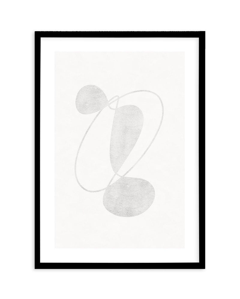 Abstract Boob One Line Drawing, Minimalist Breast Wall Art Print