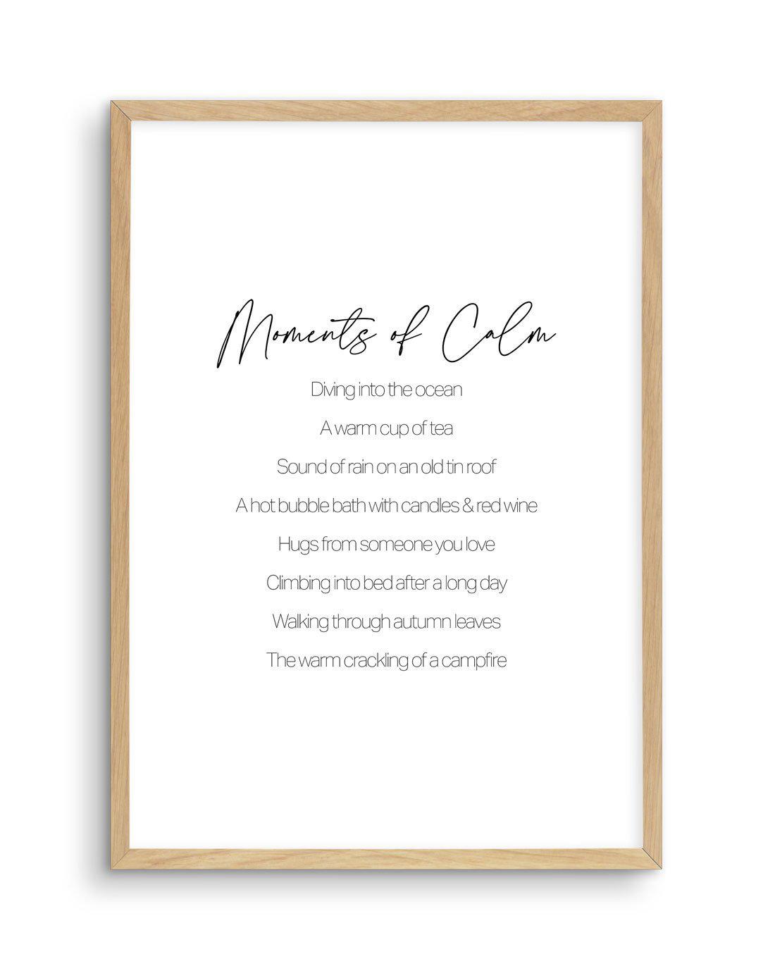 Moments of Calm Art Print-PRINT-Olive et Oriel-Olive et Oriel-A5 | 5.8" x 8.3" | 14.8 x 21cm-Oak-With White Border-Buy-Australian-Art-Prints-Online-with-Olive-et-Oriel-Your-Artwork-Specialists-Austrailia-Decorate-With-Coastal-Photo-Wall-Art-Prints-From-Our-Beach-House-Artwork-Collection-Fine-Poster-and-Framed-Artwork