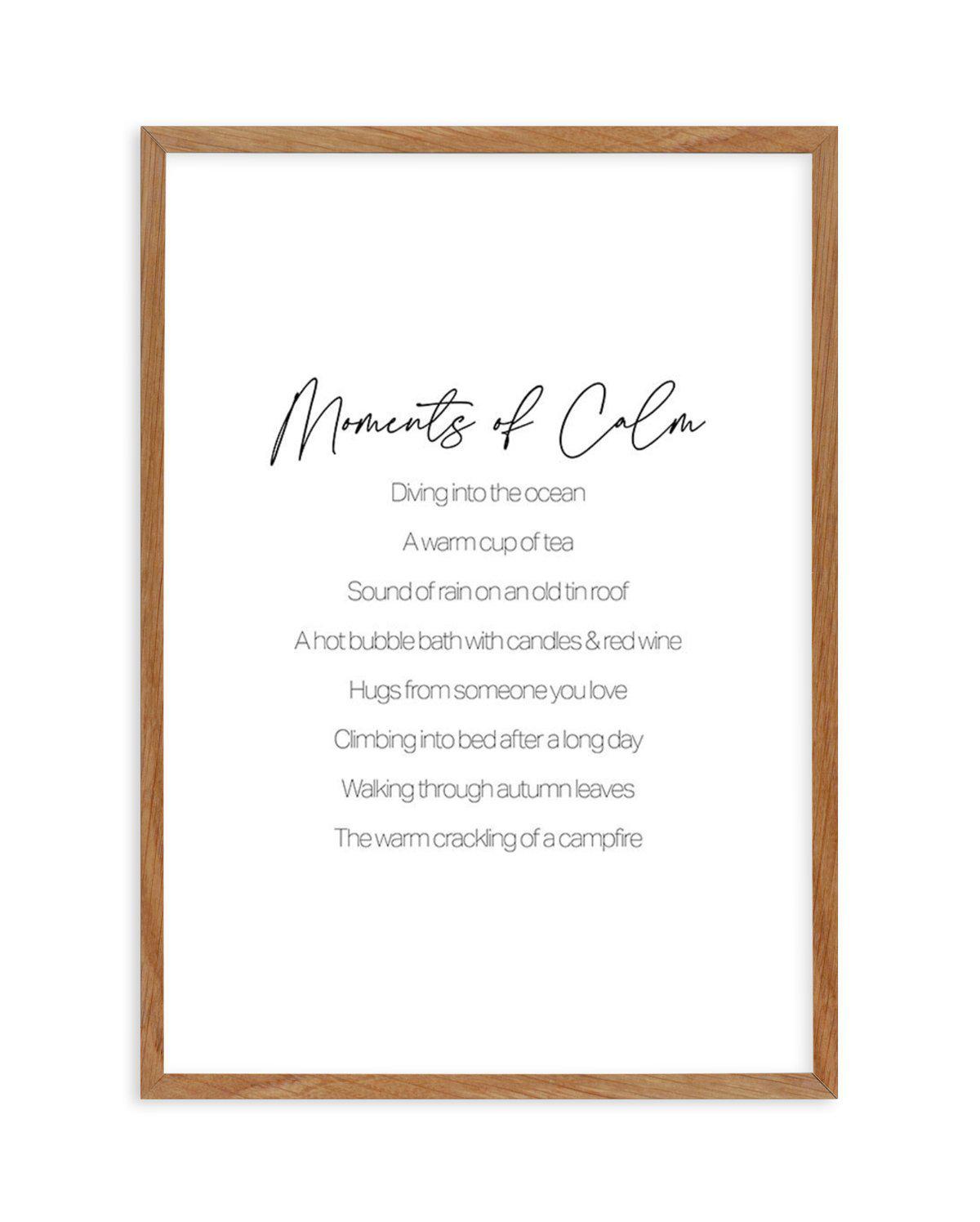 Moments of Calm Art Print-PRINT-Olive et Oriel-Olive et Oriel-50x70 cm | 19.6" x 27.5"-Walnut-With White Border-Buy-Australian-Art-Prints-Online-with-Olive-et-Oriel-Your-Artwork-Specialists-Austrailia-Decorate-With-Coastal-Photo-Wall-Art-Prints-From-Our-Beach-House-Artwork-Collection-Fine-Poster-and-Framed-Artwork