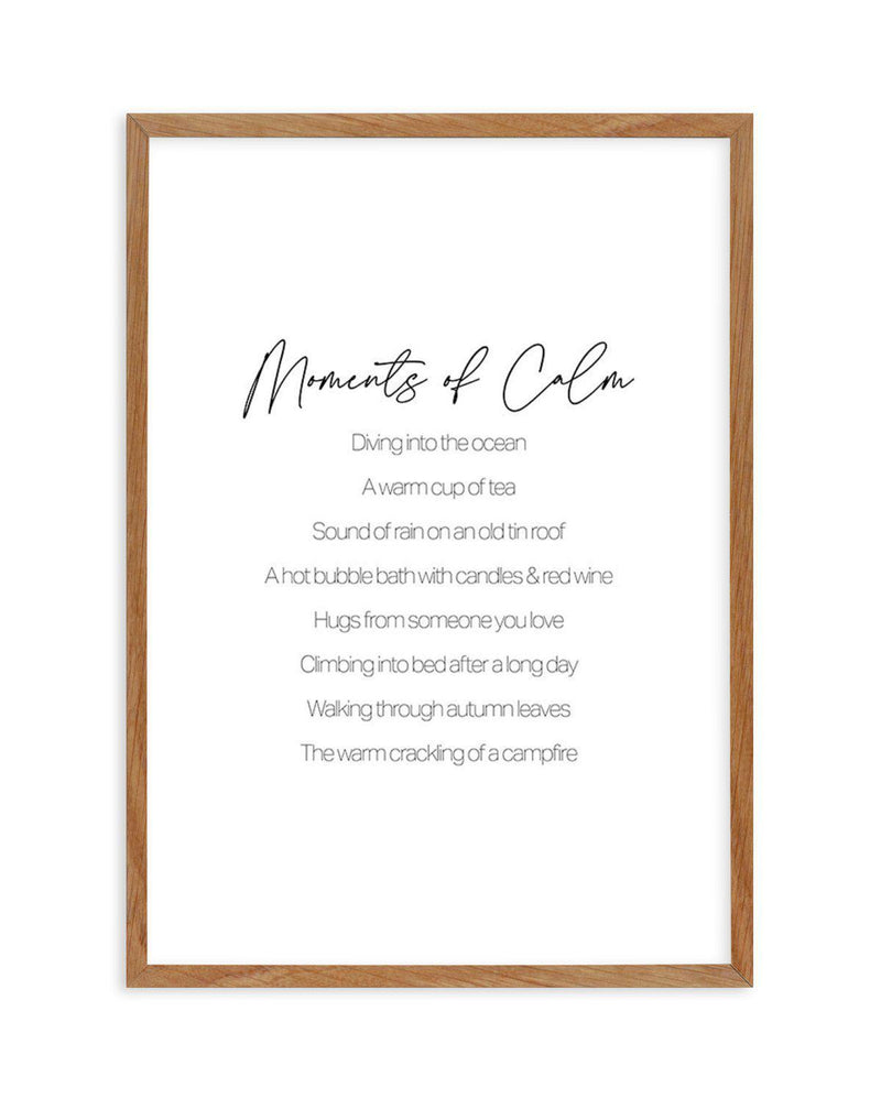 Moments of Calm Art Print-PRINT-Olive et Oriel-Olive et Oriel-50x70 cm | 19.6" x 27.5"-Walnut-With White Border-Buy-Australian-Art-Prints-Online-with-Olive-et-Oriel-Your-Artwork-Specialists-Austrailia-Decorate-With-Coastal-Photo-Wall-Art-Prints-From-Our-Beach-House-Artwork-Collection-Fine-Poster-and-Framed-Artwork