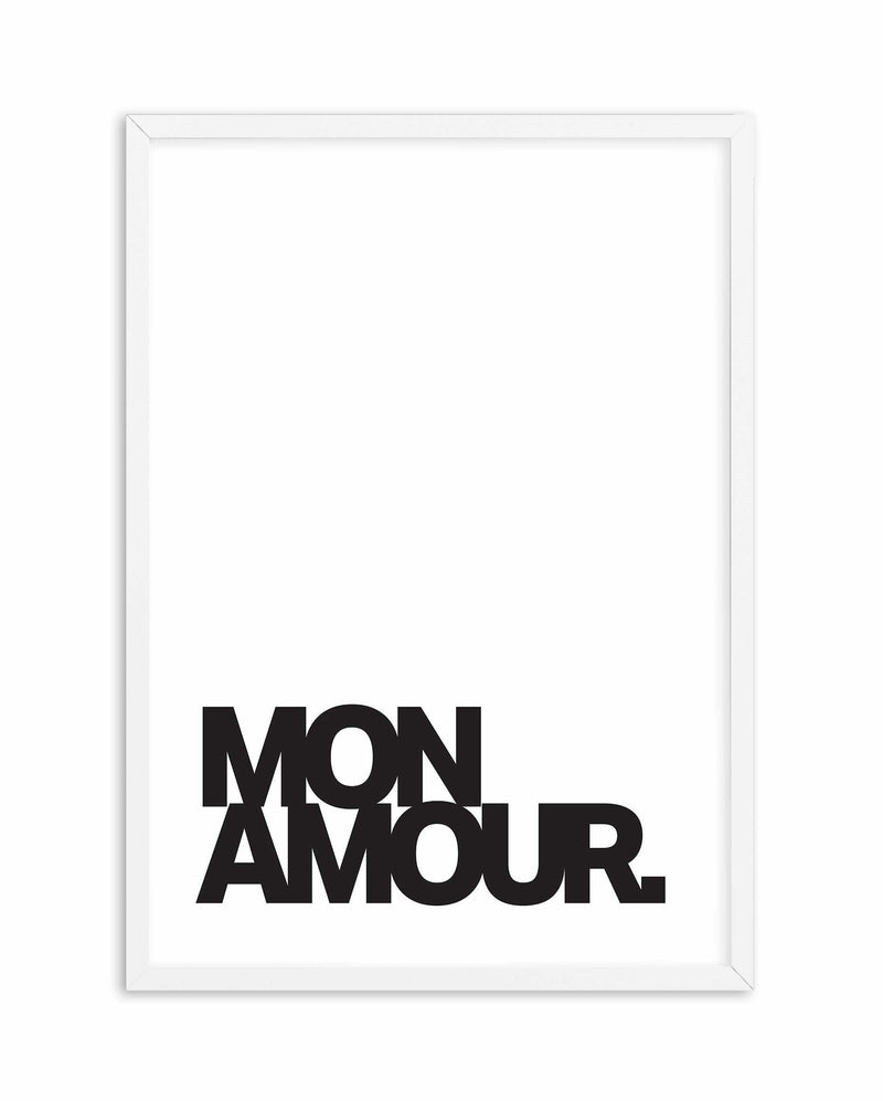 Mon Amour Art Print-PRINT-Olive et Oriel-Olive et Oriel-A5 | 5.8" x 8.3" | 14.8 x 21cm-White-With White Border-Buy-Australian-Art-Prints-Online-with-Olive-et-Oriel-Your-Artwork-Specialists-Austrailia-Decorate-With-Coastal-Photo-Wall-Art-Prints-From-Our-Beach-House-Artwork-Collection-Fine-Poster-and-Framed-Artwork