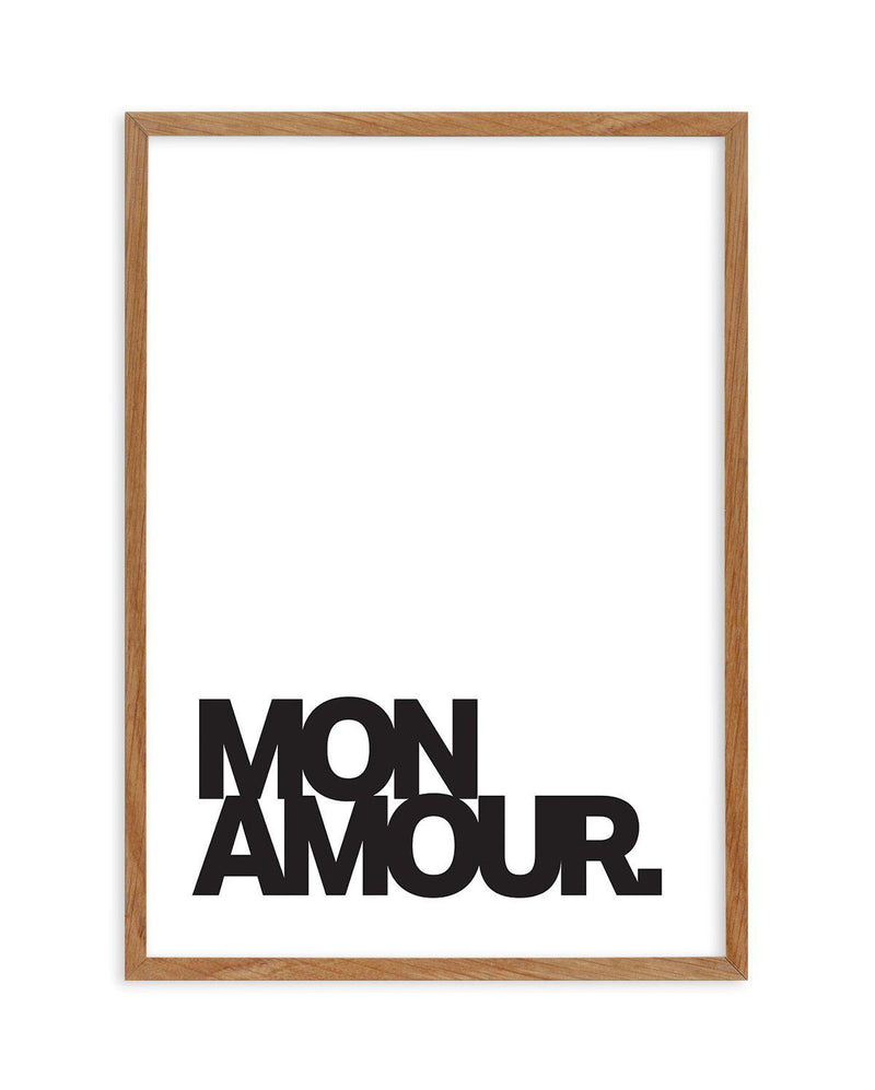 Mon Amour Art Print-PRINT-Olive et Oriel-Olive et Oriel-50x70 cm | 19.6" x 27.5"-Walnut-With White Border-Buy-Australian-Art-Prints-Online-with-Olive-et-Oriel-Your-Artwork-Specialists-Austrailia-Decorate-With-Coastal-Photo-Wall-Art-Prints-From-Our-Beach-House-Artwork-Collection-Fine-Poster-and-Framed-Artwork