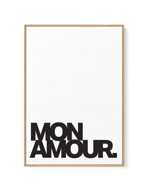 Mon Amour | Framed Canvas-CANVAS-You can shop wall art online with Olive et Oriel for everything from abstract art to fun kids wall art. Our beautiful modern art prints and canvas art are available from large canvas prints to wall art paintings and our proudly Australian artwork collection offers only the highest quality framed large wall art and canvas art Australia - You can buy fashion photography prints or Hampton print posters and paintings on canvas from Olive et Oriel and have them delive