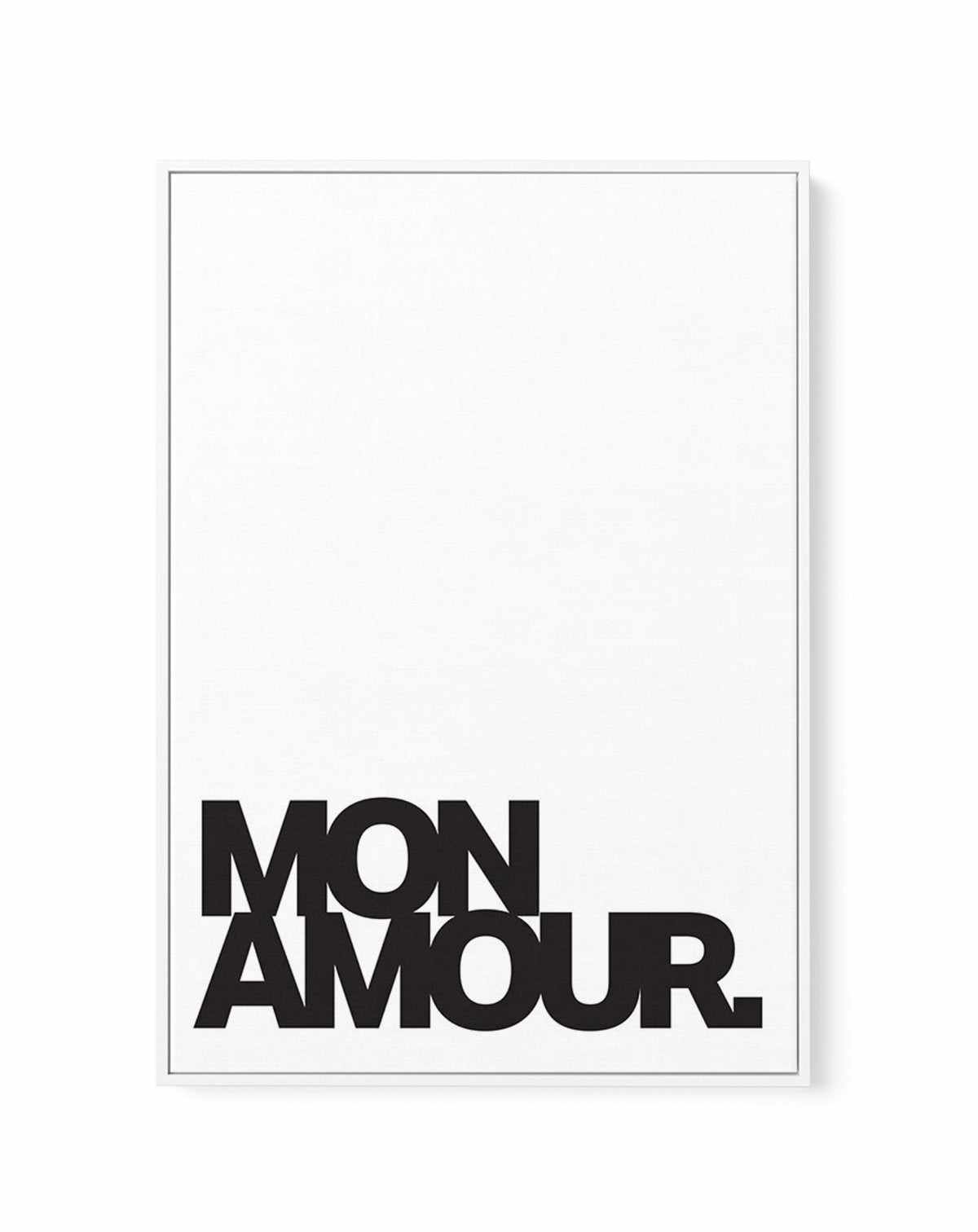 Mon Amour | Framed Canvas-CANVAS-You can shop wall art online with Olive et Oriel for everything from abstract art to fun kids wall art. Our beautiful modern art prints and canvas art are available from large canvas prints to wall art paintings and our proudly Australian artwork collection offers only the highest quality framed large wall art and canvas art Australia - You can buy fashion photography prints or Hampton print posters and paintings on canvas from Olive et Oriel and have them delive