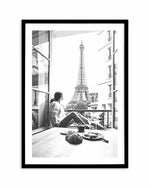 Mondays In Paris II Art Print-PRINT-Olive et Oriel-Olive et Oriel-A5 | 5.8" x 8.3" | 14.8 x 21cm-Black-With White Border-Buy-Australian-Art-Prints-Online-with-Olive-et-Oriel-Your-Artwork-Specialists-Austrailia-Decorate-With-Coastal-Photo-Wall-Art-Prints-From-Our-Beach-House-Artwork-Collection-Fine-Poster-and-Framed-Artwork