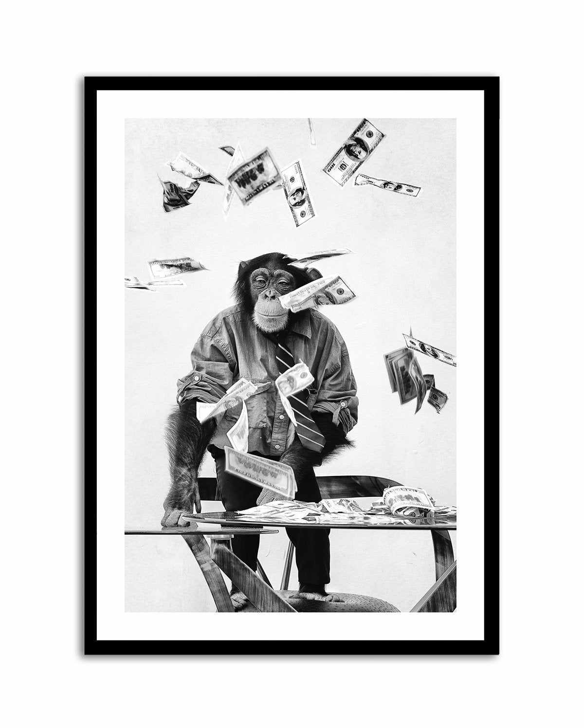 Monkey Business Art Print-PRINT-Olive et Oriel-Olive et Oriel-A5 | 5.8" x 8.3" | 14.8 x 21cm-Black-With White Border-Buy-Australian-Art-Prints-Online-with-Olive-et-Oriel-Your-Artwork-Specialists-Austrailia-Decorate-With-Coastal-Photo-Wall-Art-Prints-From-Our-Beach-House-Artwork-Collection-Fine-Poster-and-Framed-Artwork