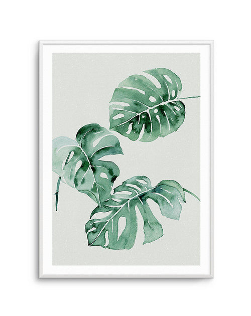 Monstera Abstract Watercolour Art Print-PRINT-Olive et Oriel-Olive et Oriel-A4 | 8.3" x 11.7" | 21 x 29.7cm-Unframed Art Print-With White Border-Buy-Australian-Art-Prints-Online-with-Olive-et-Oriel-Your-Artwork-Specialists-Austrailia-Decorate-With-Coastal-Photo-Wall-Art-Prints-From-Our-Beach-House-Artwork-Collection-Fine-Poster-and-Framed-Artwork
