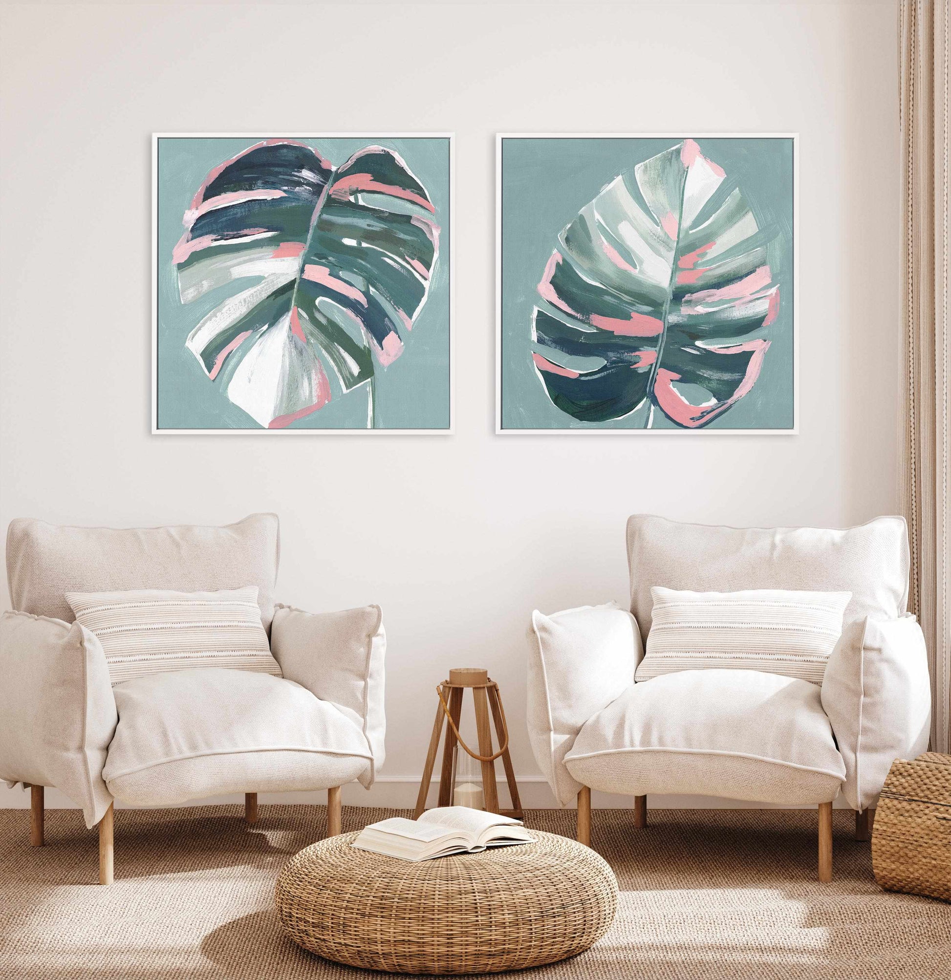 Monstera I SQ Framed Canvas-CANVAS-You can shop wall art online with Olive et Oriel for everything from abstract art to fun kids wall art. Our beautiful modern art prints and canvas art are available from large canvas prints to wall art paintings and our proudly Australian artwork collection offers only the highest quality framed large wall art and canvas art Australia - You can buy fashion photography prints or Hampton print posters and paintings on canvas from Olive et Oriel and have them deli