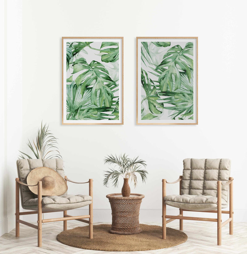 Monstera in Watercolour I Art Print-PRINT-Olive et Oriel-Olive et Oriel-Buy-Australian-Art-Prints-Online-with-Olive-et-Oriel-Your-Artwork-Specialists-Austrailia-Decorate-With-Coastal-Photo-Wall-Art-Prints-From-Our-Beach-House-Artwork-Collection-Fine-Poster-and-Framed-Artwork