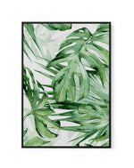 Monstera in Watercolour II | Framed Canvas-CANVAS-You can shop wall art online with Olive et Oriel for everything from abstract art to fun kids wall art. Our beautiful modern art prints and canvas art are available from large canvas prints to wall art paintings and our proudly Australian artwork collection offers only the highest quality framed large wall art and canvas art Australia - You can buy fashion photography prints or Hampton print posters and paintings on canvas from Olive et Oriel and