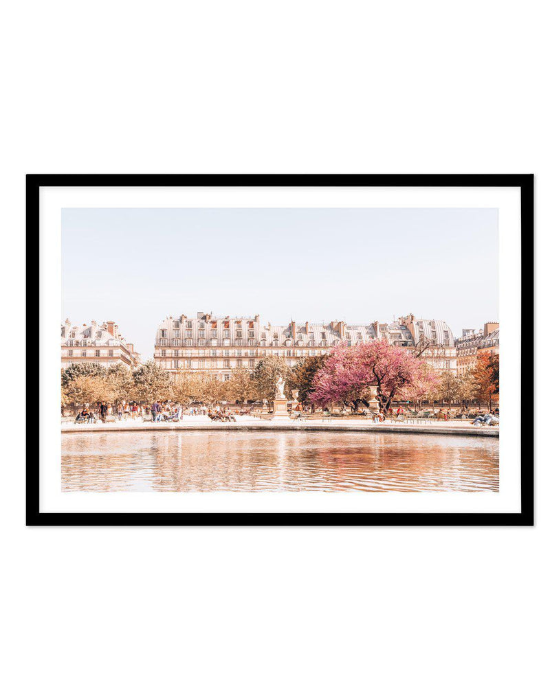 Morning Walk | Paris Art Print-PRINT-Olive et Oriel-Olive et Oriel-A5 | 5.8" x 8.3" | 14.8 x 21cm-Black-With White Border-Buy-Australian-Art-Prints-Online-with-Olive-et-Oriel-Your-Artwork-Specialists-Austrailia-Decorate-With-Coastal-Photo-Wall-Art-Prints-From-Our-Beach-House-Artwork-Collection-Fine-Poster-and-Framed-Artwork