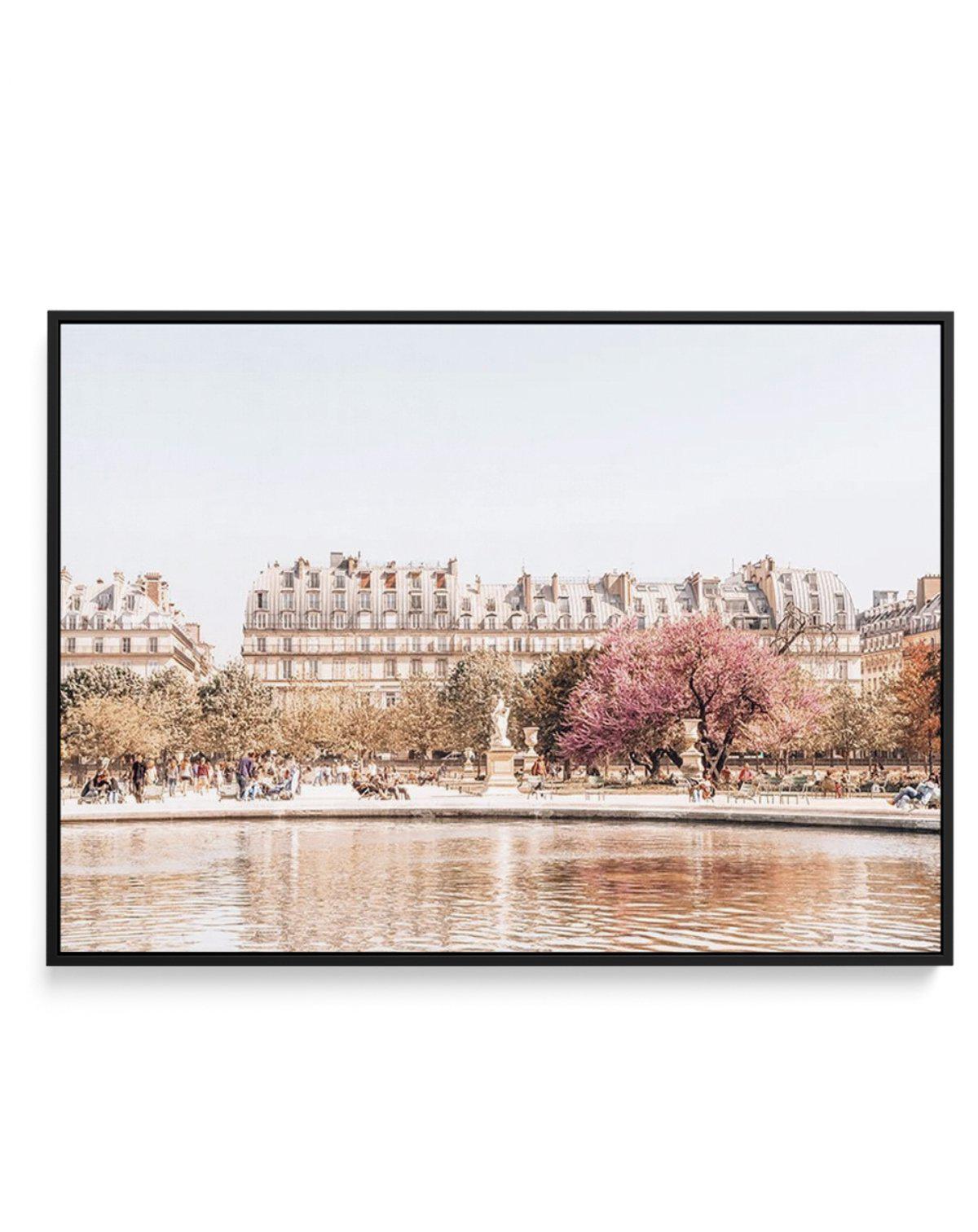 Morning Walk | Paris | Framed Canvas-CANVAS-You can shop wall art online with Olive et Oriel for everything from abstract art to fun kids wall art. Our beautiful modern art prints and canvas art are available from large canvas prints to wall art paintings and our proudly Australian artwork collection offers only the highest quality framed large wall art and canvas art Australia - You can buy fashion photography prints or Hampton print posters and paintings on canvas from Olive et Oriel and have 