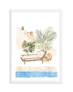 Moroccan Pool Art Print-PRINT-Olive et Oriel-Olive et Oriel-A4 | 8.3" x 11.7" | 21 x 29.7cm-White-With White Border-Buy-Australian-Art-Prints-Online-with-Olive-et-Oriel-Your-Artwork-Specialists-Austrailia-Decorate-With-Coastal-Photo-Wall-Art-Prints-From-Our-Beach-House-Artwork-Collection-Fine-Poster-and-Framed-Artwork