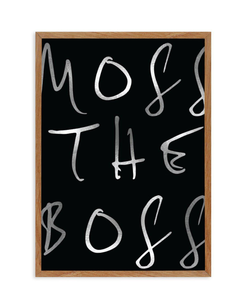 Moss The Boss Art Print-PRINT-Olive et Oriel-Olive et Oriel-50x70 cm | 19.6" x 27.5"-Walnut-With White Border-Buy-Australian-Art-Prints-Online-with-Olive-et-Oriel-Your-Artwork-Specialists-Austrailia-Decorate-With-Coastal-Photo-Wall-Art-Prints-From-Our-Beach-House-Artwork-Collection-Fine-Poster-and-Framed-Artwork