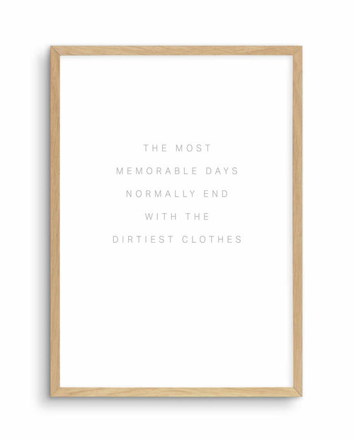 Most Memorable Days Art Print-PRINT-Olive et Oriel-Olive et Oriel-A4 | 8.3" x 11.7" | 21 x 29.7cm-Oak-With White Border-Buy-Australian-Art-Prints-Online-with-Olive-et-Oriel-Your-Artwork-Specialists-Austrailia-Decorate-With-Coastal-Photo-Wall-Art-Prints-From-Our-Beach-House-Artwork-Collection-Fine-Poster-and-Framed-Artwork