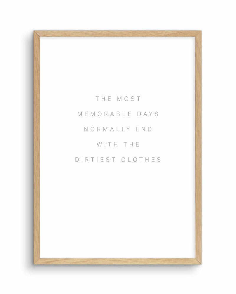 Most Memorable Days Art Print-PRINT-Olive et Oriel-Olive et Oriel-A4 | 8.3" x 11.7" | 21 x 29.7cm-Oak-With White Border-Buy-Australian-Art-Prints-Online-with-Olive-et-Oriel-Your-Artwork-Specialists-Austrailia-Decorate-With-Coastal-Photo-Wall-Art-Prints-From-Our-Beach-House-Artwork-Collection-Fine-Poster-and-Framed-Artwork