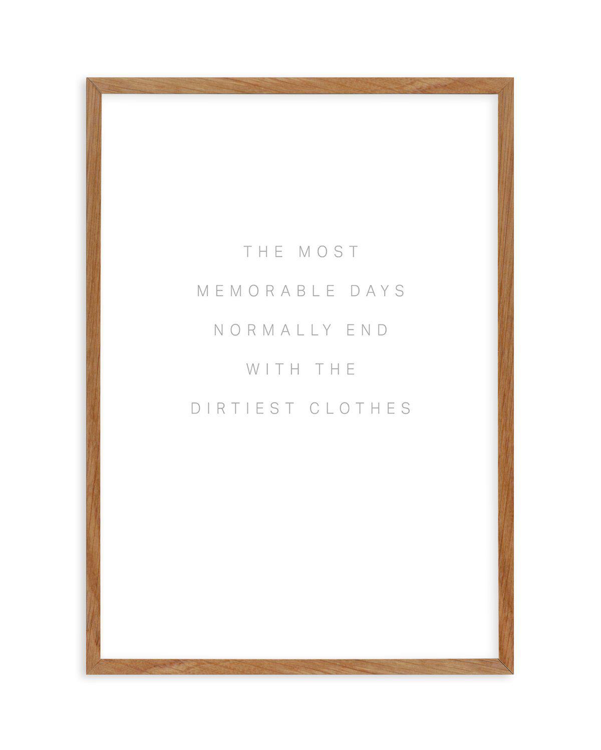 Most Memorable Days Art Print-PRINT-Olive et Oriel-Olive et Oriel-50x70 cm | 19.6" x 27.5"-Walnut-With White Border-Buy-Australian-Art-Prints-Online-with-Olive-et-Oriel-Your-Artwork-Specialists-Austrailia-Decorate-With-Coastal-Photo-Wall-Art-Prints-From-Our-Beach-House-Artwork-Collection-Fine-Poster-and-Framed-Artwork