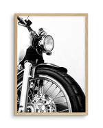 Motorcycle Closeup Art Print-PRINT-Olive et Oriel-Olive et Oriel-A5 | 5.8" x 8.3" | 14.8 x 21cm-Oak-With White Border-Buy-Australian-Art-Prints-Online-with-Olive-et-Oriel-Your-Artwork-Specialists-Austrailia-Decorate-With-Coastal-Photo-Wall-Art-Prints-From-Our-Beach-House-Artwork-Collection-Fine-Poster-and-Framed-Artwork