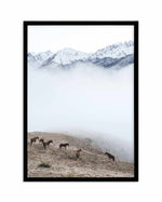 Mountain Horses | PT Art Print-PRINT-Olive et Oriel-Olive et Oriel-A5 | 5.8" x 8.3" | 14.8 x 21cm-Black-With White Border-Buy-Australian-Art-Prints-Online-with-Olive-et-Oriel-Your-Artwork-Specialists-Austrailia-Decorate-With-Coastal-Photo-Wall-Art-Prints-From-Our-Beach-House-Artwork-Collection-Fine-Poster-and-Framed-Artwork