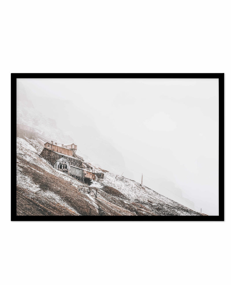 Mountain Hut Art Print-PRINT-Olive et Oriel-Olive et Oriel-A5 | 5.8" x 8.3" | 14.8 x 21cm-Black-With White Border-Buy-Australian-Art-Prints-Online-with-Olive-et-Oriel-Your-Artwork-Specialists-Austrailia-Decorate-With-Coastal-Photo-Wall-Art-Prints-From-Our-Beach-House-Artwork-Collection-Fine-Poster-and-Framed-Artwork