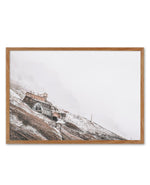 Mountain Hut Art Print-PRINT-Olive et Oriel-Olive et Oriel-50x70 cm | 19.6" x 27.5"-Walnut-With White Border-Buy-Australian-Art-Prints-Online-with-Olive-et-Oriel-Your-Artwork-Specialists-Austrailia-Decorate-With-Coastal-Photo-Wall-Art-Prints-From-Our-Beach-House-Artwork-Collection-Fine-Poster-and-Framed-Artwork