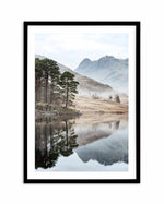 Mountain Reflections Art Print-PRINT-Olive et Oriel-Olive et Oriel-A5 | 5.8" x 8.3" | 14.8 x 21cm-Black-With White Border-Buy-Australian-Art-Prints-Online-with-Olive-et-Oriel-Your-Artwork-Specialists-Austrailia-Decorate-With-Coastal-Photo-Wall-Art-Prints-From-Our-Beach-House-Artwork-Collection-Fine-Poster-and-Framed-Artwork