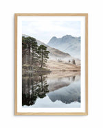 Mountain Reflections Art Print-PRINT-Olive et Oriel-Olive et Oriel-A5 | 5.8" x 8.3" | 14.8 x 21cm-Oak-With White Border-Buy-Australian-Art-Prints-Online-with-Olive-et-Oriel-Your-Artwork-Specialists-Austrailia-Decorate-With-Coastal-Photo-Wall-Art-Prints-From-Our-Beach-House-Artwork-Collection-Fine-Poster-and-Framed-Artwork