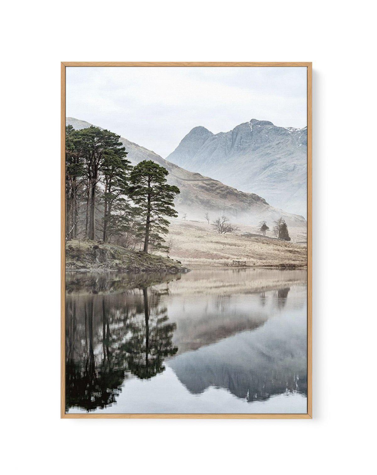 Mountain Reflections | Framed Canvas-CANVAS-You can shop wall art online with Olive et Oriel for everything from abstract art to fun kids wall art. Our beautiful modern art prints and canvas art are available from large canvas prints to wall art paintings and our proudly Australian artwork collection offers only the highest quality framed large wall art and canvas art Australia - You can buy fashion photography prints or Hampton print posters and paintings on canvas from Olive et Oriel and have 