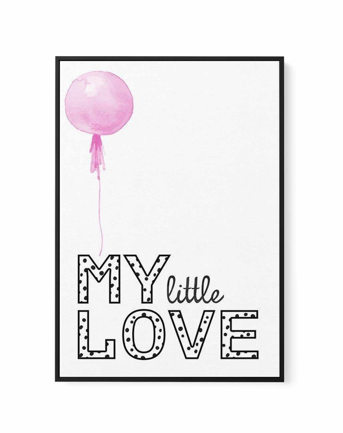 My Little Love | 4 Colour Options | Framed Canvas-CANVAS-You can shop wall art online with Olive et Oriel for everything from abstract art to fun kids wall art. Our beautiful modern art prints and canvas art are available from large canvas prints to wall art paintings and our proudly Australian artwork collection offers only the highest quality framed large wall art and canvas art Australia - You can buy fashion photography prints or Hampton print posters and paintings on canvas from Olive et Or