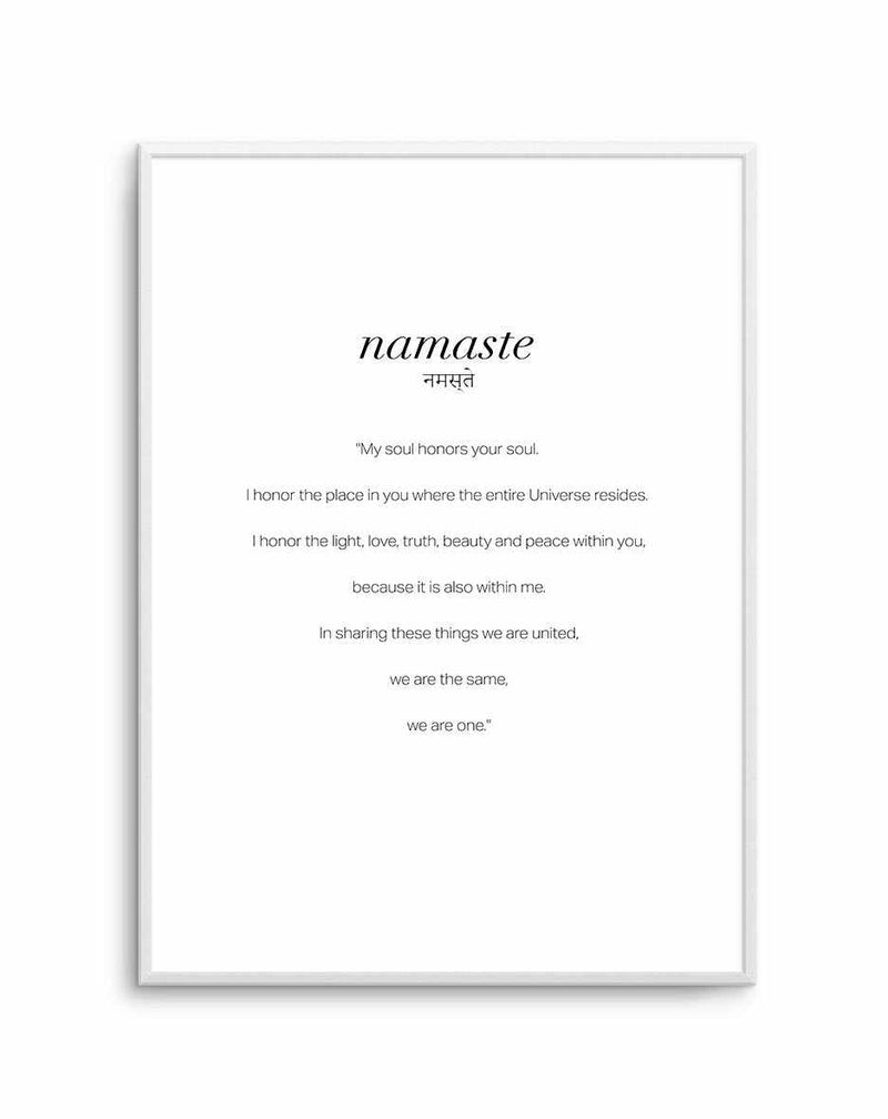 Namaste Art Print-PRINT-Olive et Oriel-Olive et Oriel-A4 | 8.3" x 11.7" | 21 x 29.7cm-Unframed Art Print-With White Border-Buy-Australian-Art-Prints-Online-with-Olive-et-Oriel-Your-Artwork-Specialists-Austrailia-Decorate-With-Coastal-Photo-Wall-Art-Prints-From-Our-Beach-House-Artwork-Collection-Fine-Poster-and-Framed-Artwork