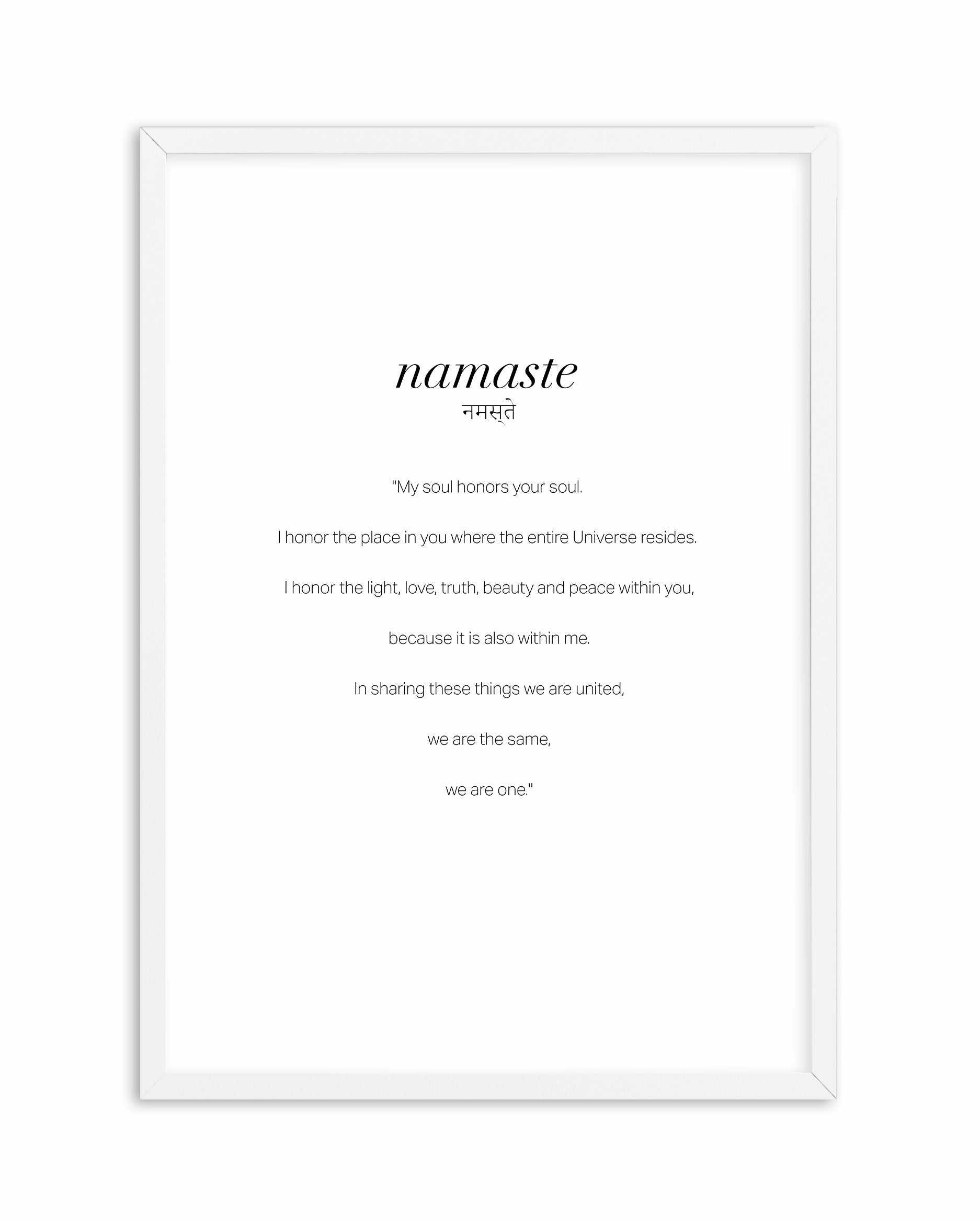 Namaste Art Print-PRINT-Olive et Oriel-Olive et Oriel-A4 | 8.3" x 11.7" | 21 x 29.7cm-White-With White Border-Buy-Australian-Art-Prints-Online-with-Olive-et-Oriel-Your-Artwork-Specialists-Austrailia-Decorate-With-Coastal-Photo-Wall-Art-Prints-From-Our-Beach-House-Artwork-Collection-Fine-Poster-and-Framed-Artwork