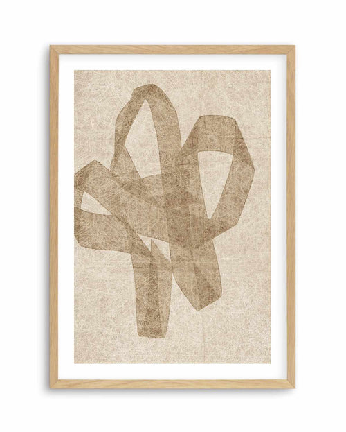 Neutral Form III Art Print-PRINT-Olive et Oriel-PI Creative-A5 | 5.8" x 8.3" | 14.8 x 21cm-Oak-With White Border-Buy-Australian-Art-Prints-Online-with-Olive-et-Oriel-Your-Artwork-Specialists-Austrailia-Decorate-With-Coastal-Photo-Wall-Art-Prints-From-Our-Beach-House-Artwork-Collection-Fine-Poster-and-Framed-Artwork