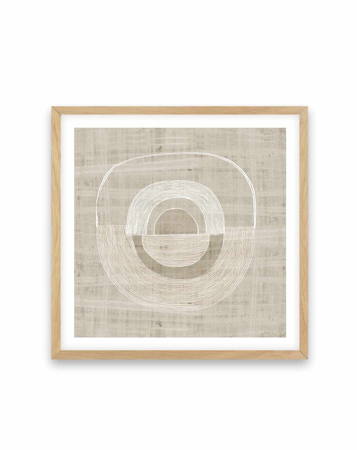 Neutral Lines I Square Art Print