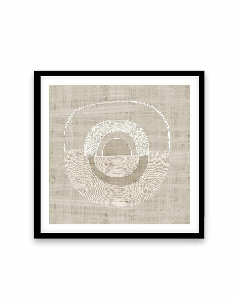 Neutral Lines I Square Art Print