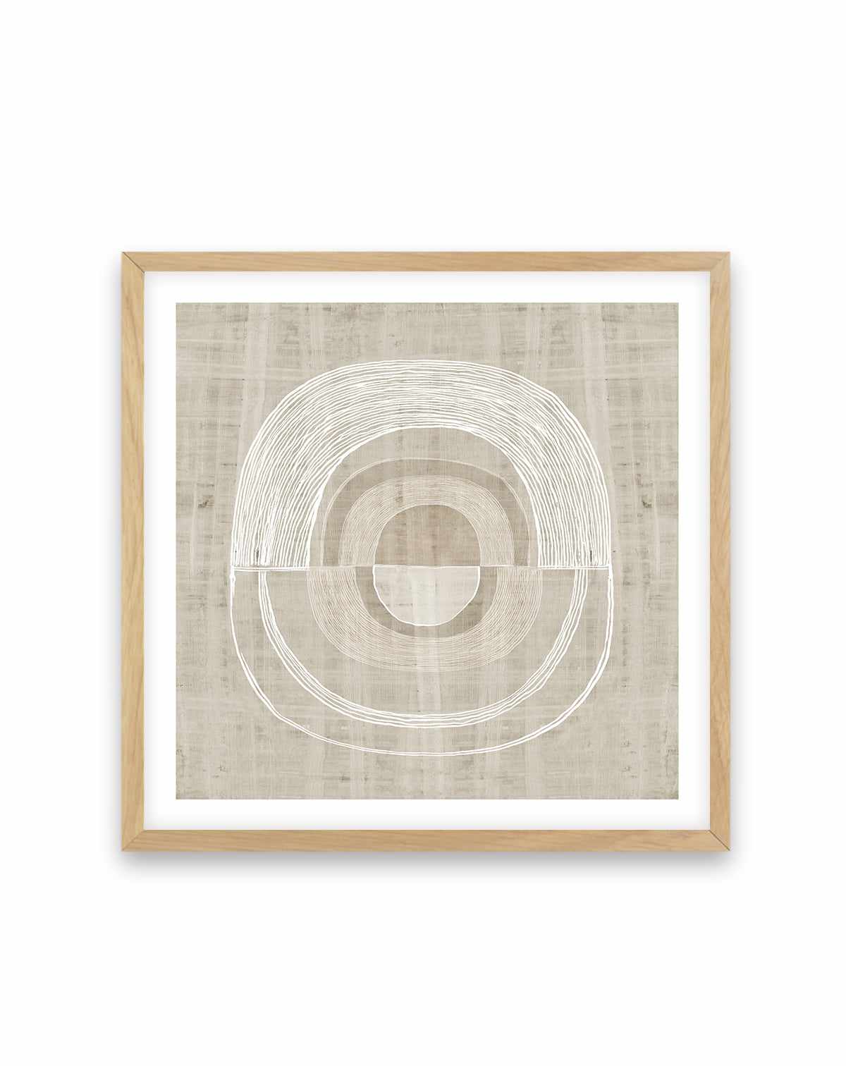 Neutral Lines II Square Art Print