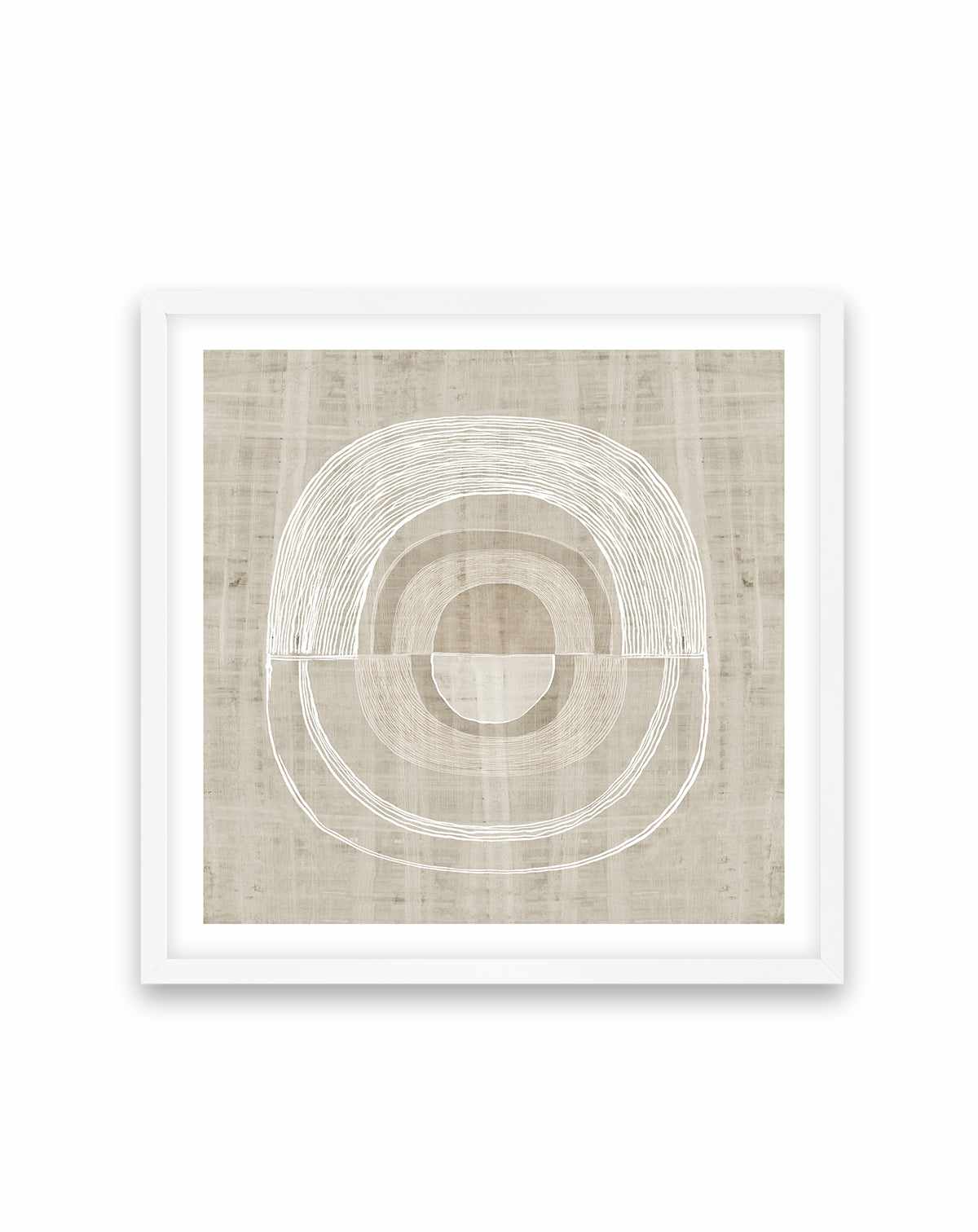 Neutral Lines II Square Art Print