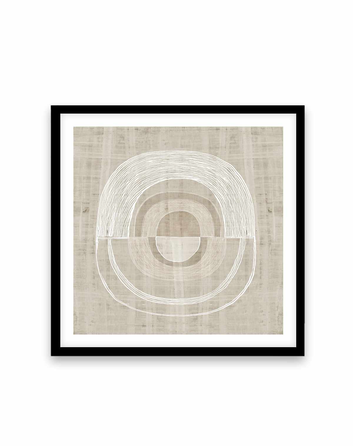 Neutral Lines II Square Art Print