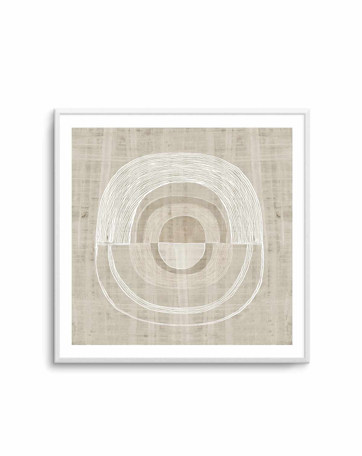 Neutral Lines II Square Art Print