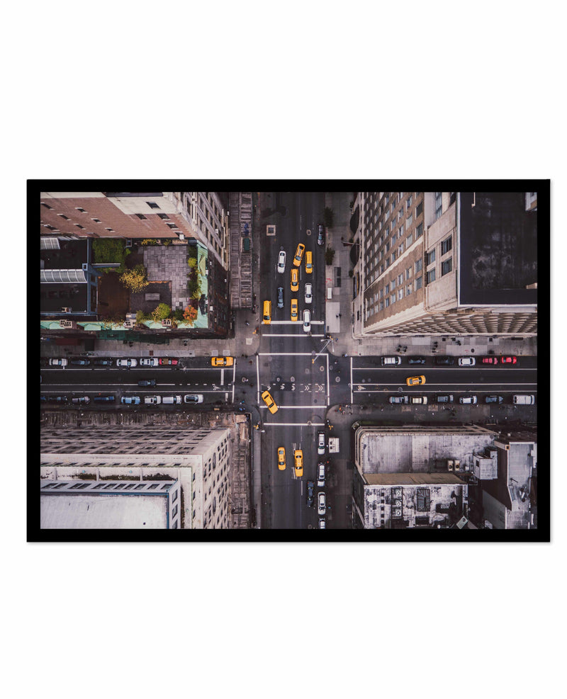 New York City | Aerial Art Print-PRINT-Olive et Oriel-Olive et Oriel-A5 | 5.8" x 8.3" | 14.8 x 21cm-Black-With White Border-Buy-Australian-Art-Prints-Online-with-Olive-et-Oriel-Your-Artwork-Specialists-Austrailia-Decorate-With-Coastal-Photo-Wall-Art-Prints-From-Our-Beach-House-Artwork-Collection-Fine-Poster-and-Framed-Artwork