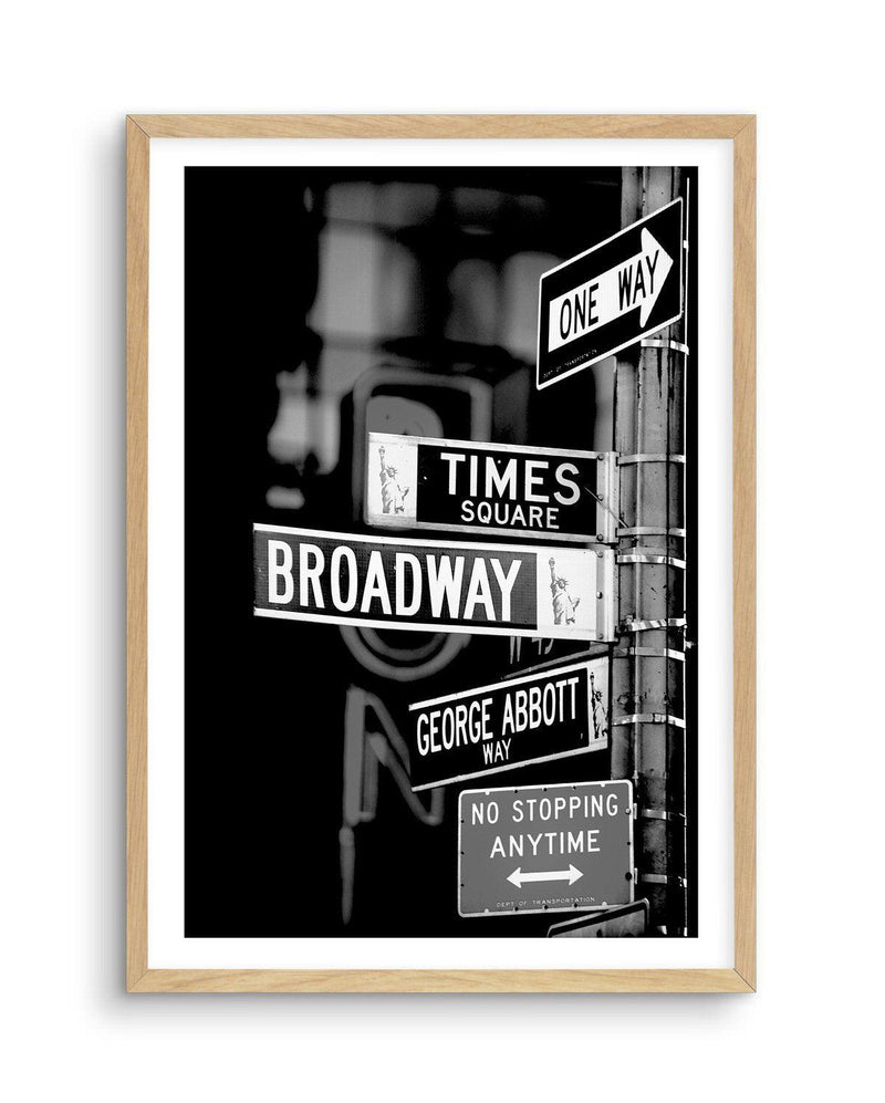 New York City Streets Art Print-PRINT-Olive et Oriel-Olive et Oriel-A5 | 5.8" x 8.3" | 14.8 x 21cm-Oak-With White Border-Buy-Australian-Art-Prints-Online-with-Olive-et-Oriel-Your-Artwork-Specialists-Austrailia-Decorate-With-Coastal-Photo-Wall-Art-Prints-From-Our-Beach-House-Artwork-Collection-Fine-Poster-and-Framed-Artwork