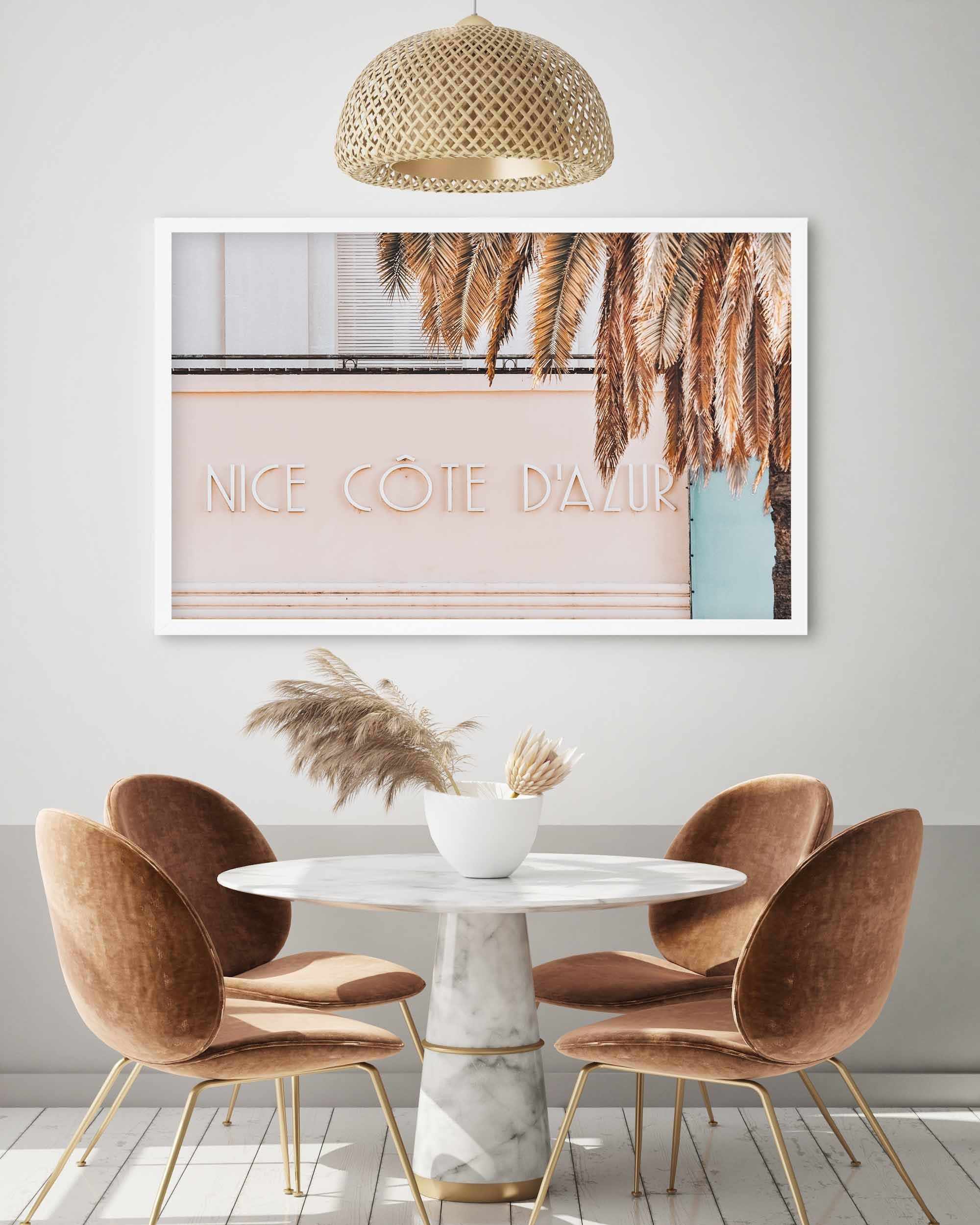 Nice Cote D'azur Art Print-PRINT-Olive et Oriel-Olive et Oriel-Buy-Australian-Art-Prints-Online-with-Olive-et-Oriel-Your-Artwork-Specialists-Austrailia-Decorate-With-Coastal-Photo-Wall-Art-Prints-From-Our-Beach-House-Artwork-Collection-Fine-Poster-and-Framed-Artwork