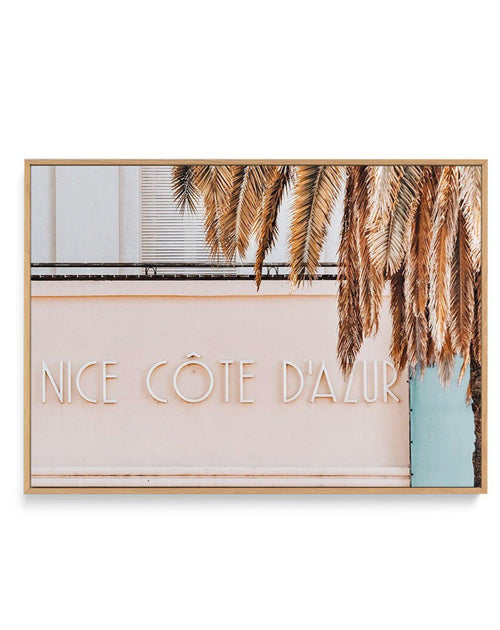 Nice Cote D'azur | Framed Canvas-CANVAS-You can shop wall art online with Olive et Oriel for everything from abstract art to fun kids wall art. Our beautiful modern art prints and canvas art are available from large canvas prints to wall art paintings and our proudly Australian artwork collection offers only the highest quality framed large wall art and canvas art Australia - You can buy fashion photography prints or Hampton print posters and paintings on canvas from Olive et Oriel and have them