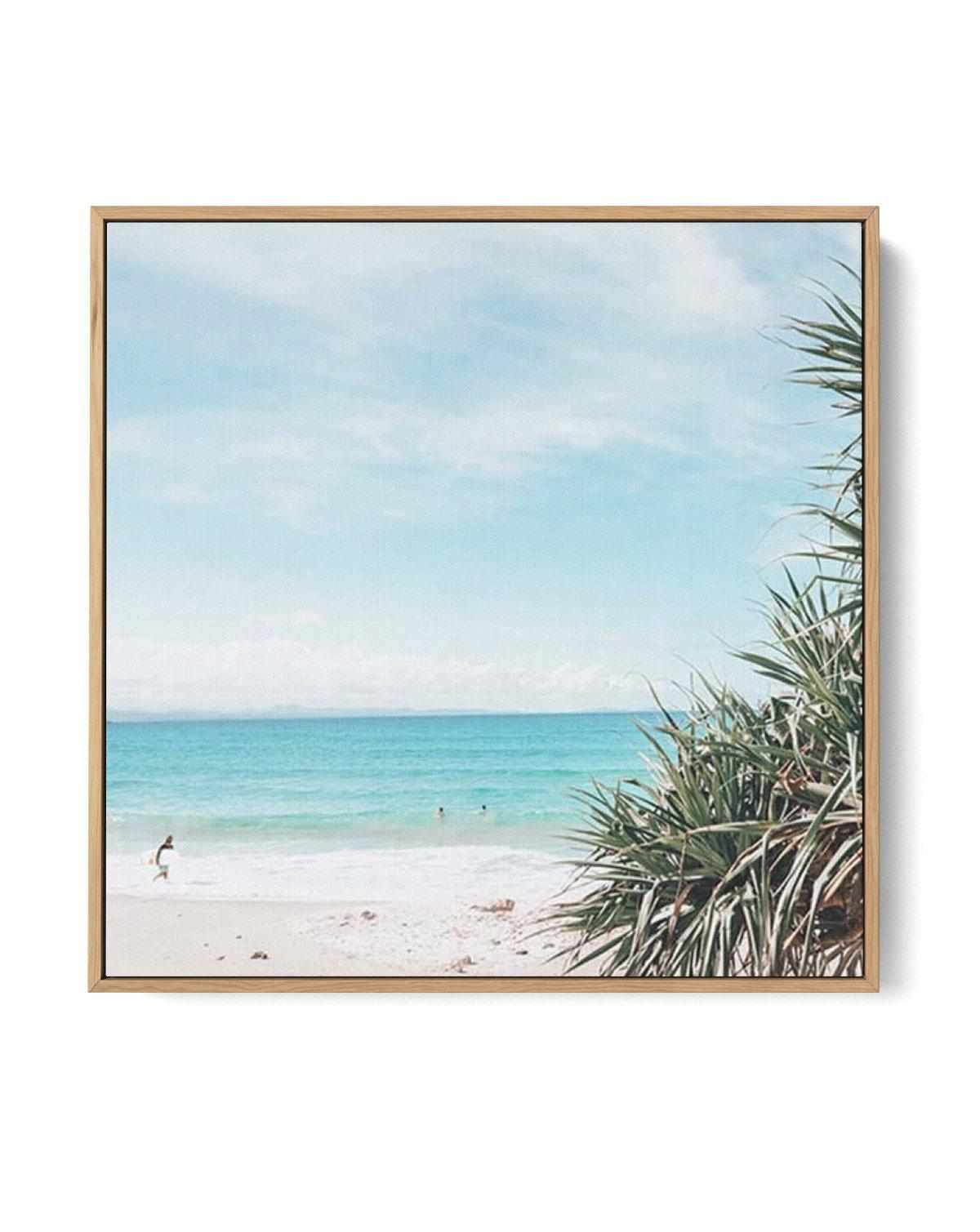 No Surf Wategos SQ | Framed Canvas Art Print