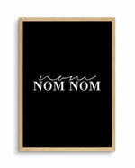 Nom Nom Nom Art Print-PRINT-Olive et Oriel-Olive et Oriel-A5 | 5.8" x 8.3" | 14.8 x 21cm-Oak-With White Border-Buy-Australian-Art-Prints-Online-with-Olive-et-Oriel-Your-Artwork-Specialists-Austrailia-Decorate-With-Coastal-Photo-Wall-Art-Prints-From-Our-Beach-House-Artwork-Collection-Fine-Poster-and-Framed-Artwork