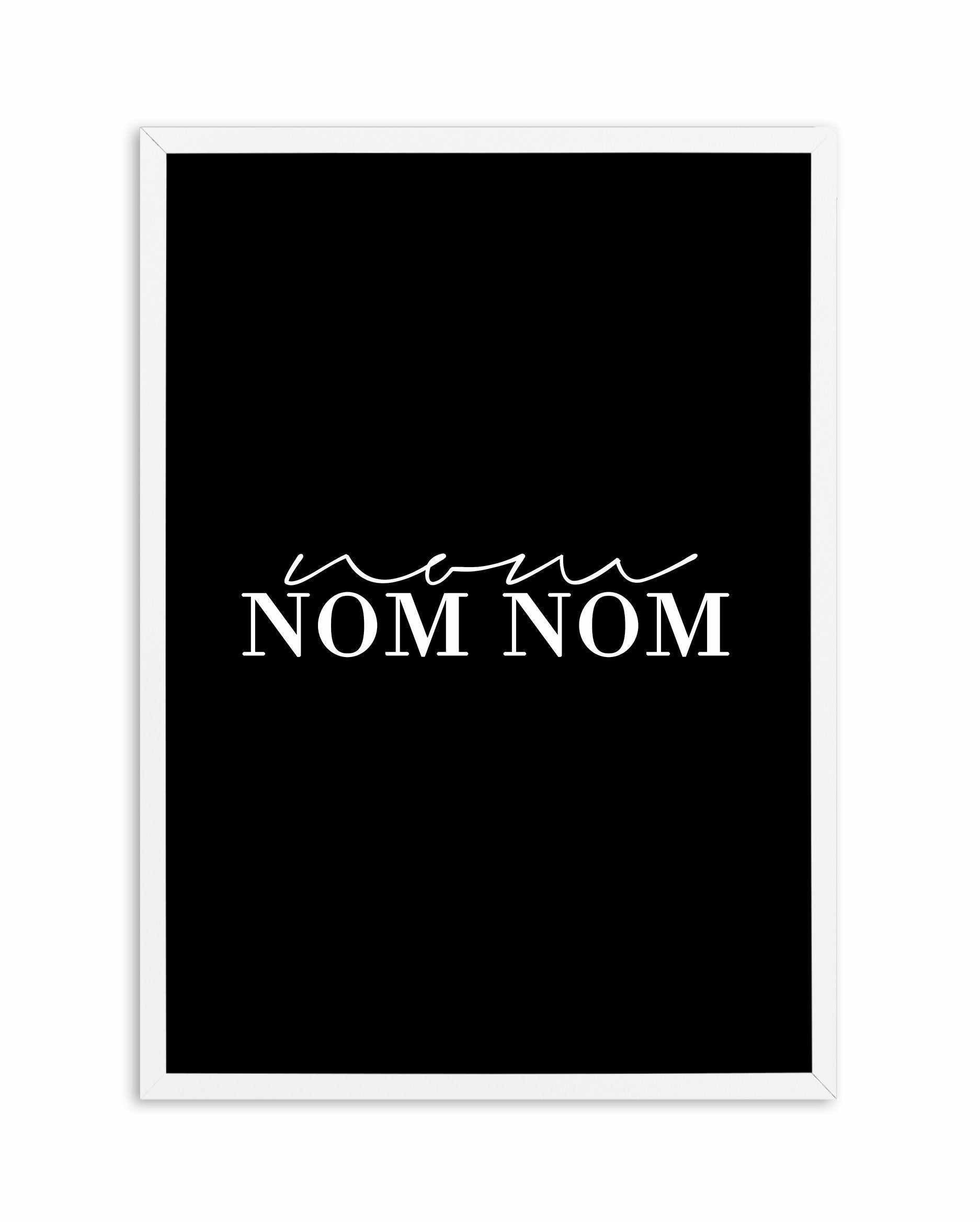 Nom Nom Nom Art Print-PRINT-Olive et Oriel-Olive et Oriel-A5 | 5.8" x 8.3" | 14.8 x 21cm-White-With White Border-Buy-Australian-Art-Prints-Online-with-Olive-et-Oriel-Your-Artwork-Specialists-Austrailia-Decorate-With-Coastal-Photo-Wall-Art-Prints-From-Our-Beach-House-Artwork-Collection-Fine-Poster-and-Framed-Artwork