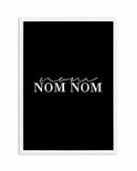 Nom Nom Nom Art Print-PRINT-Olive et Oriel-Olive et Oriel-A5 | 5.8" x 8.3" | 14.8 x 21cm-White-With White Border-Buy-Australian-Art-Prints-Online-with-Olive-et-Oriel-Your-Artwork-Specialists-Austrailia-Decorate-With-Coastal-Photo-Wall-Art-Prints-From-Our-Beach-House-Artwork-Collection-Fine-Poster-and-Framed-Artwork