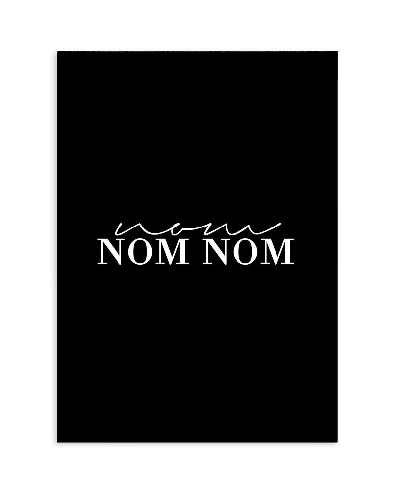 Nom Nom Nom Art Print-PRINT-Olive et Oriel-Olive et Oriel-A5 | 5.8" x 8.3" | 14.8 x 21cm-Black-With White Border-Buy-Australian-Art-Prints-Online-with-Olive-et-Oriel-Your-Artwork-Specialists-Austrailia-Decorate-With-Coastal-Photo-Wall-Art-Prints-From-Our-Beach-House-Artwork-Collection-Fine-Poster-and-Framed-Artwork