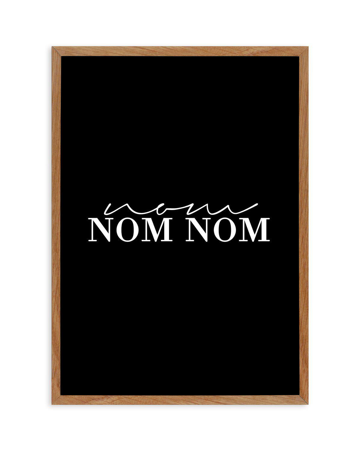 Nom Nom Nom Art Print-PRINT-Olive et Oriel-Olive et Oriel-50x70 cm | 19.6" x 27.5"-Walnut-With White Border-Buy-Australian-Art-Prints-Online-with-Olive-et-Oriel-Your-Artwork-Specialists-Austrailia-Decorate-With-Coastal-Photo-Wall-Art-Prints-From-Our-Beach-House-Artwork-Collection-Fine-Poster-and-Framed-Artwork