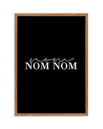 Nom Nom Nom Art Print-PRINT-Olive et Oriel-Olive et Oriel-50x70 cm | 19.6" x 27.5"-Walnut-With White Border-Buy-Australian-Art-Prints-Online-with-Olive-et-Oriel-Your-Artwork-Specialists-Austrailia-Decorate-With-Coastal-Photo-Wall-Art-Prints-From-Our-Beach-House-Artwork-Collection-Fine-Poster-and-Framed-Artwork